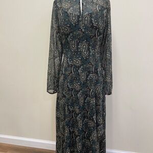Tommy Hilfiger printed long sleeve maxi dress